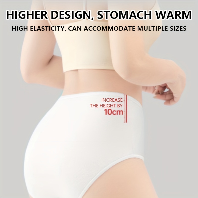 3pcs Cotton Panties Plus Size Women's Underwear High Waist Abdominal Briefs  Female Postpartum Recovery Panties For Women