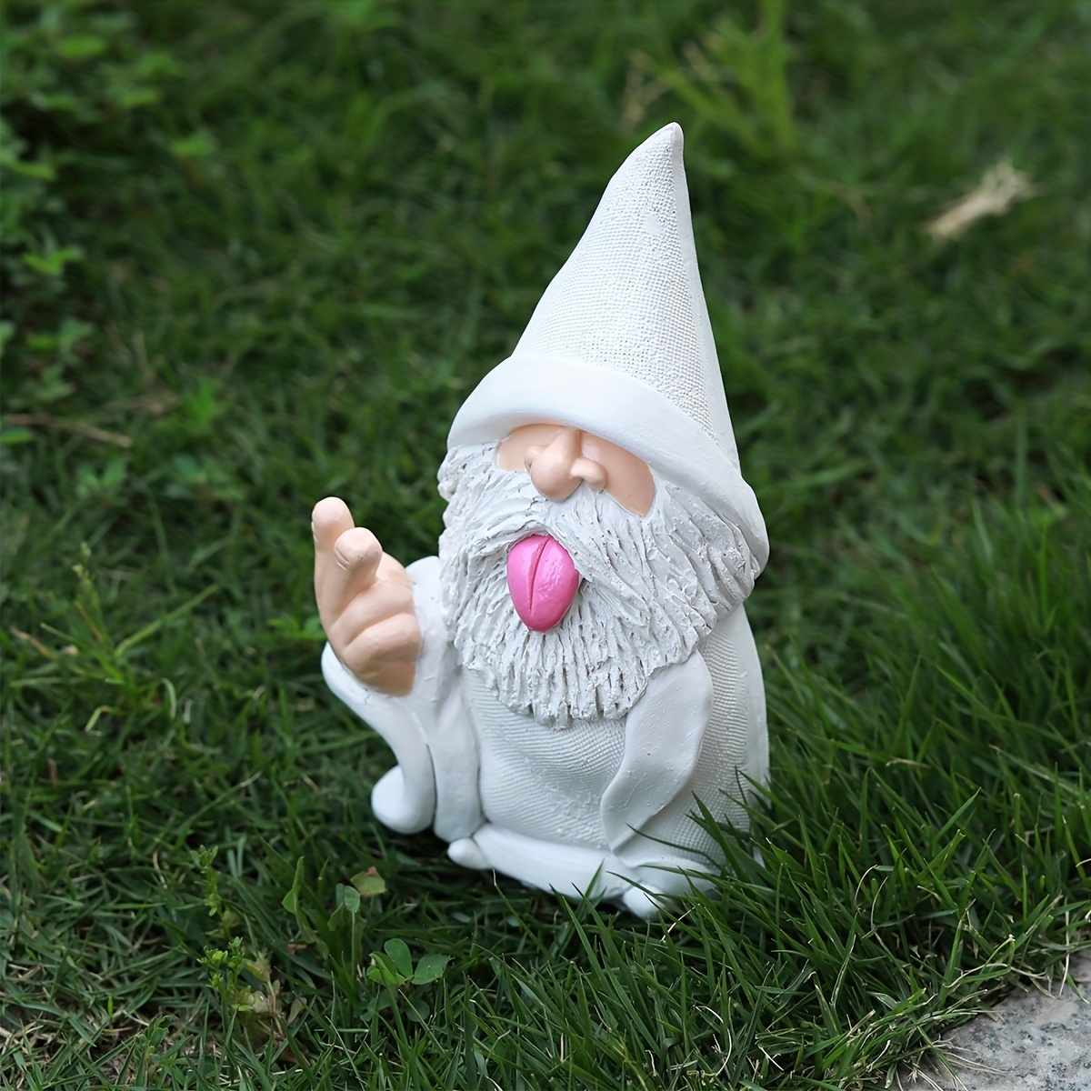 1pc Mini Naughty Gnome Sculpture, Wizard Dwarf Desktop Statue, Miniature  Resin Figurine, Decorative Vivid Sturdy Craft For Easter, Christmas, DIY