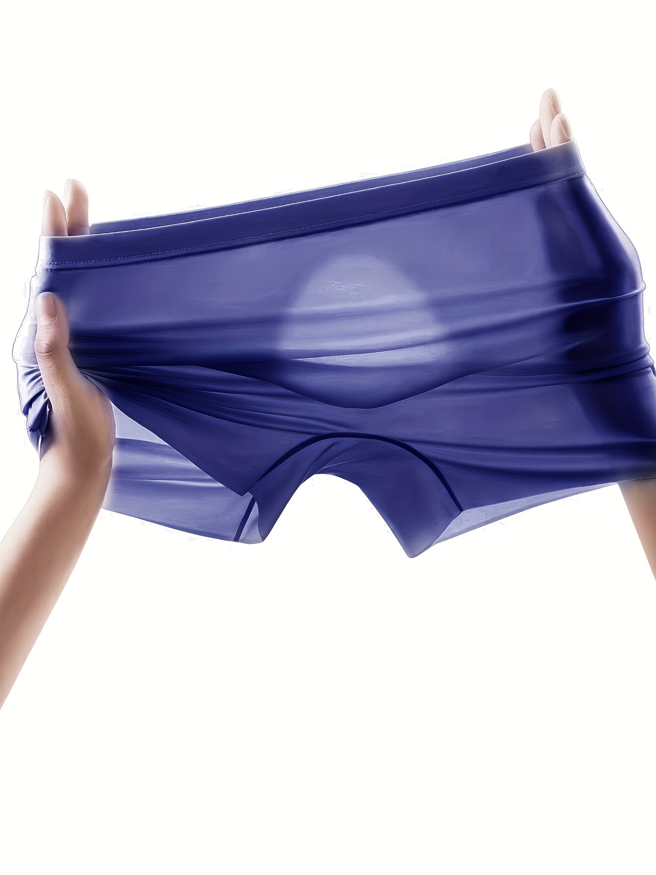 Men's Silk Underwear, Soft Breathable Ice Silk Underwear for Men
