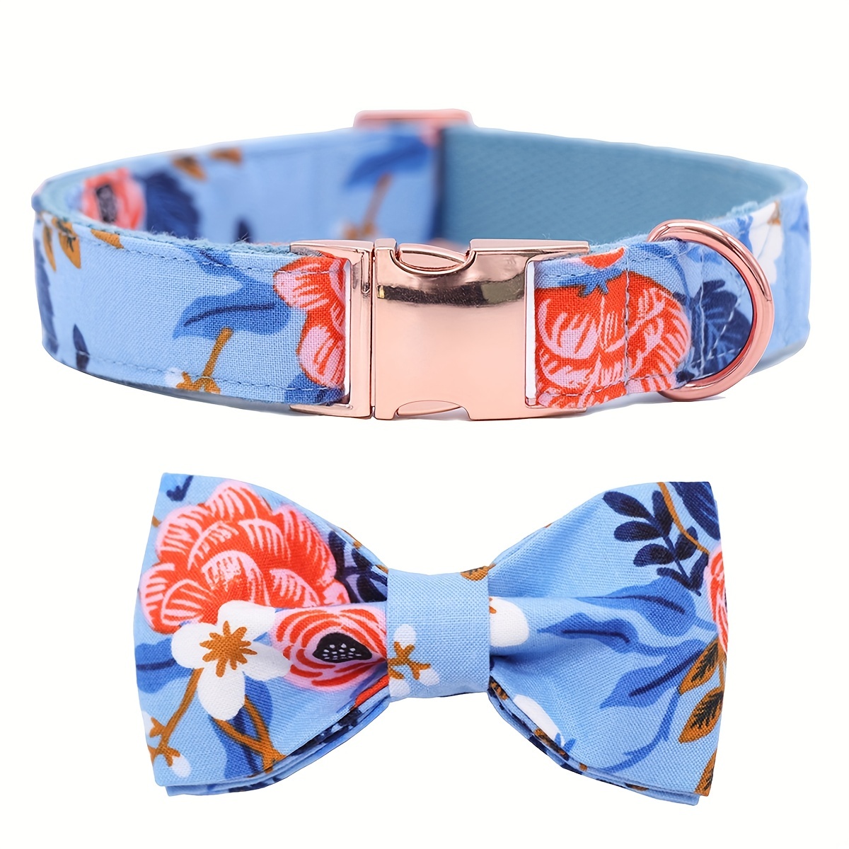 Blue bow tie dog hot sale collar