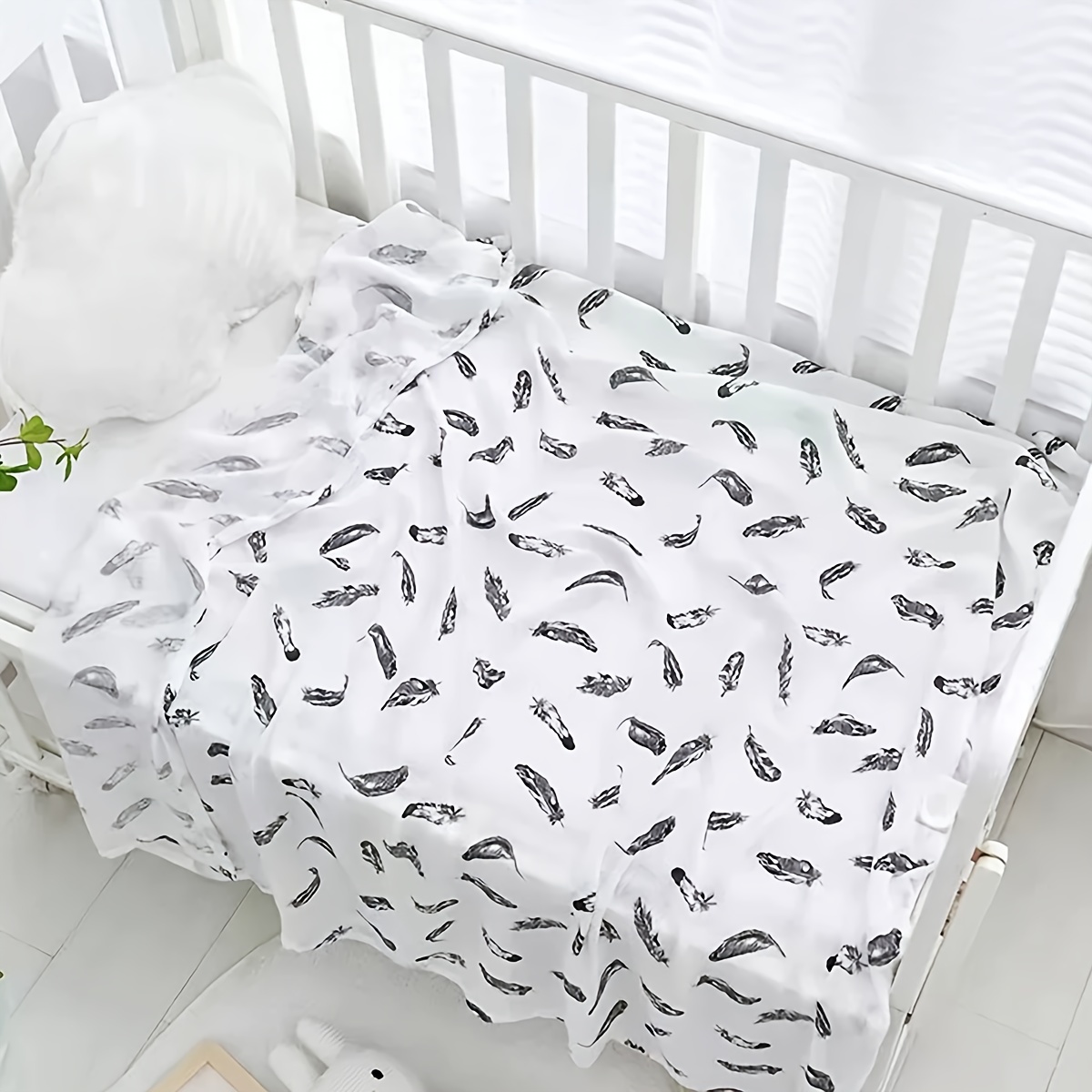 100% Cotton Baby Muslin Swaddle Blankets, 3 Pack Set