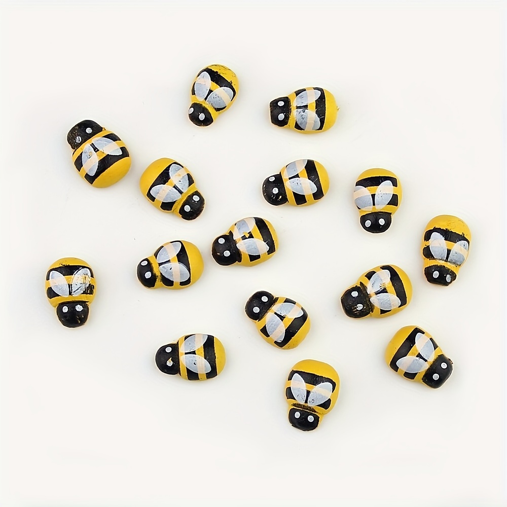 200 Adesivi Ape In Legno Autoadesive - Decorazioni Colorate Per Fai Da Te, Scrapbooking E Baby Shower