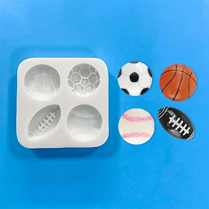 Silicone Soccer Ball Shaped Ice Mold, Football Ice Mold