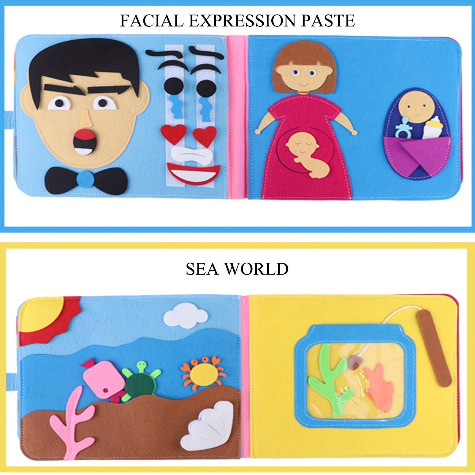 Niños Pequeños Lavables Tablero Ocupado 3D Baby Story Libro De Tela  Aprendizaje Temprano Educación Hábitos Conocimiento Desarrollar Juguetes De  Viaje Para Niños Y Niñas Libro De Cuentos Sensoriales - Temu