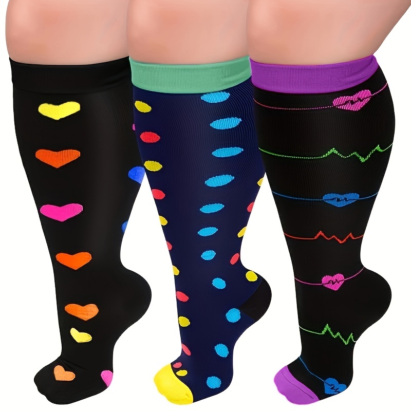Wide Calf Compression Socks Women Men 20 30mmhg Knee High - Temu