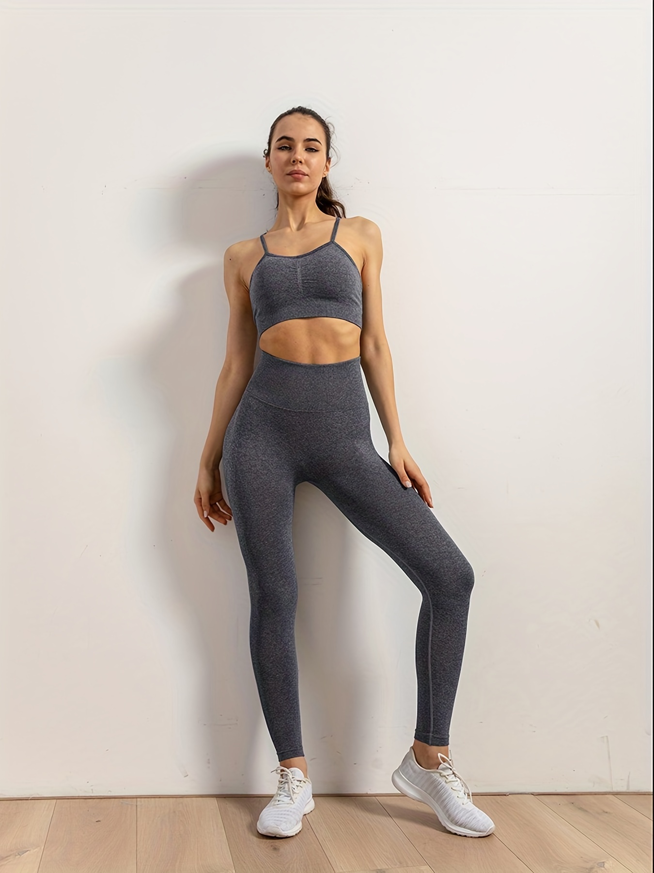High Stretch Yoga Set Women Breathable Camisole Top Leggings - Temu