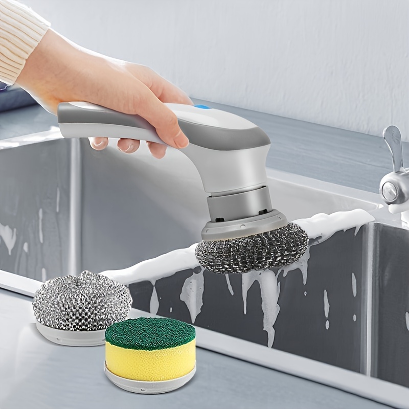 Sponge Brush With Tray, Sink Cleaning Brush Bathroom Sink Scrubber Basin  Brush Desktop Bathtub Brush - Temu