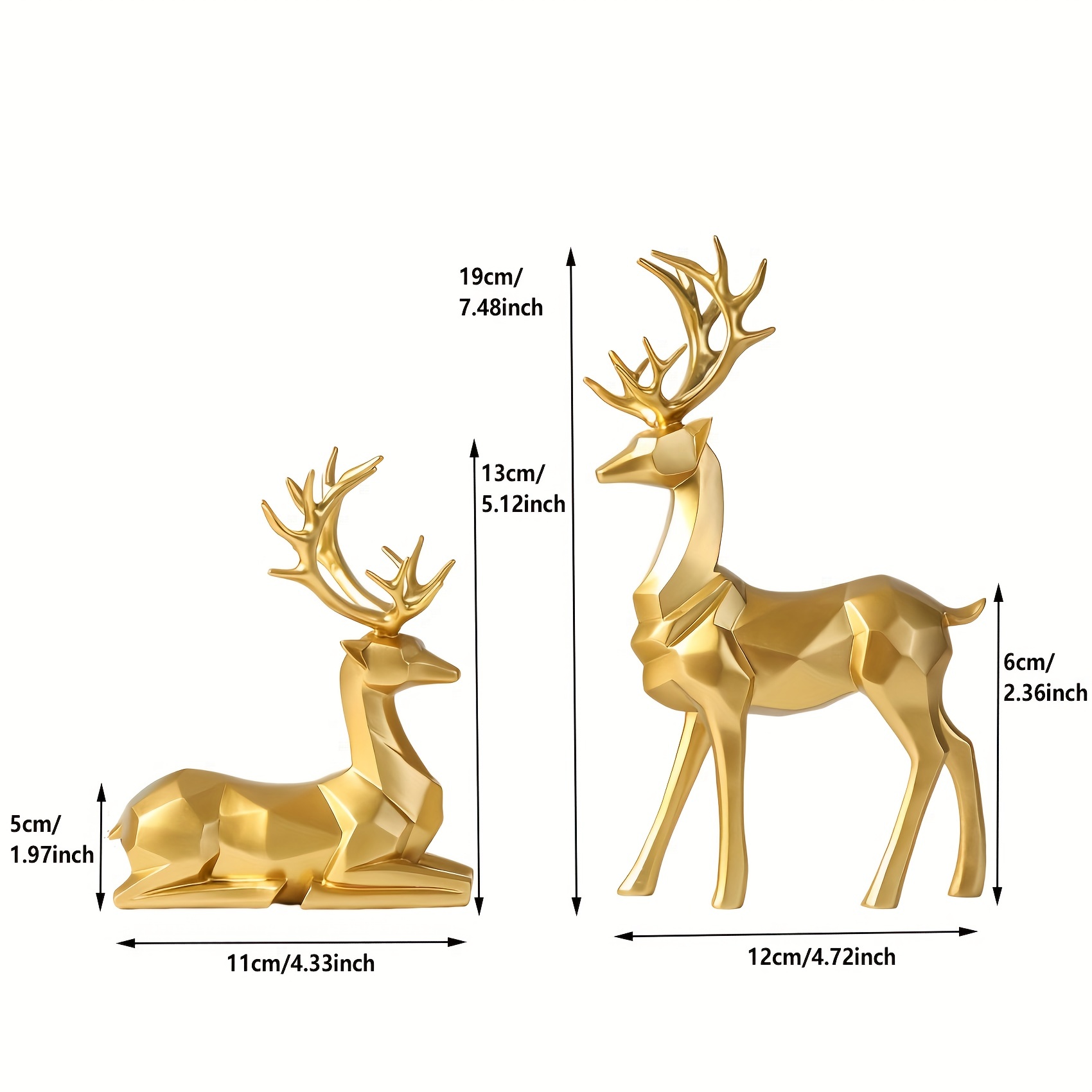 Metal deer shop figurine