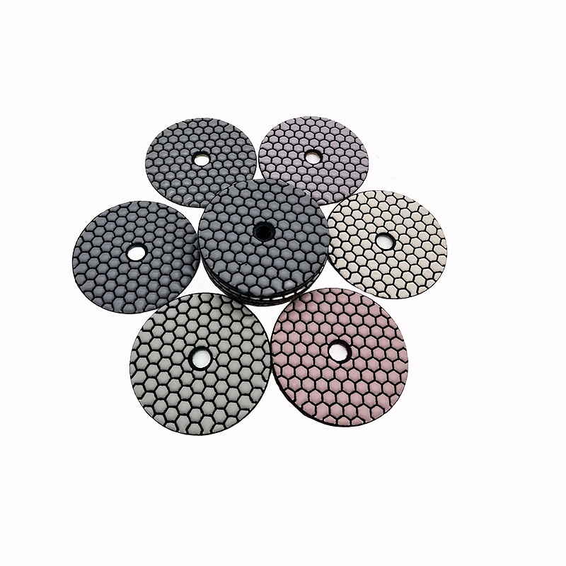 6 Pcs 100 Mm Dry Polishing Pad 4 Inch Sharp Type Diamond Polishing Pads For  Granite Marble Sanding