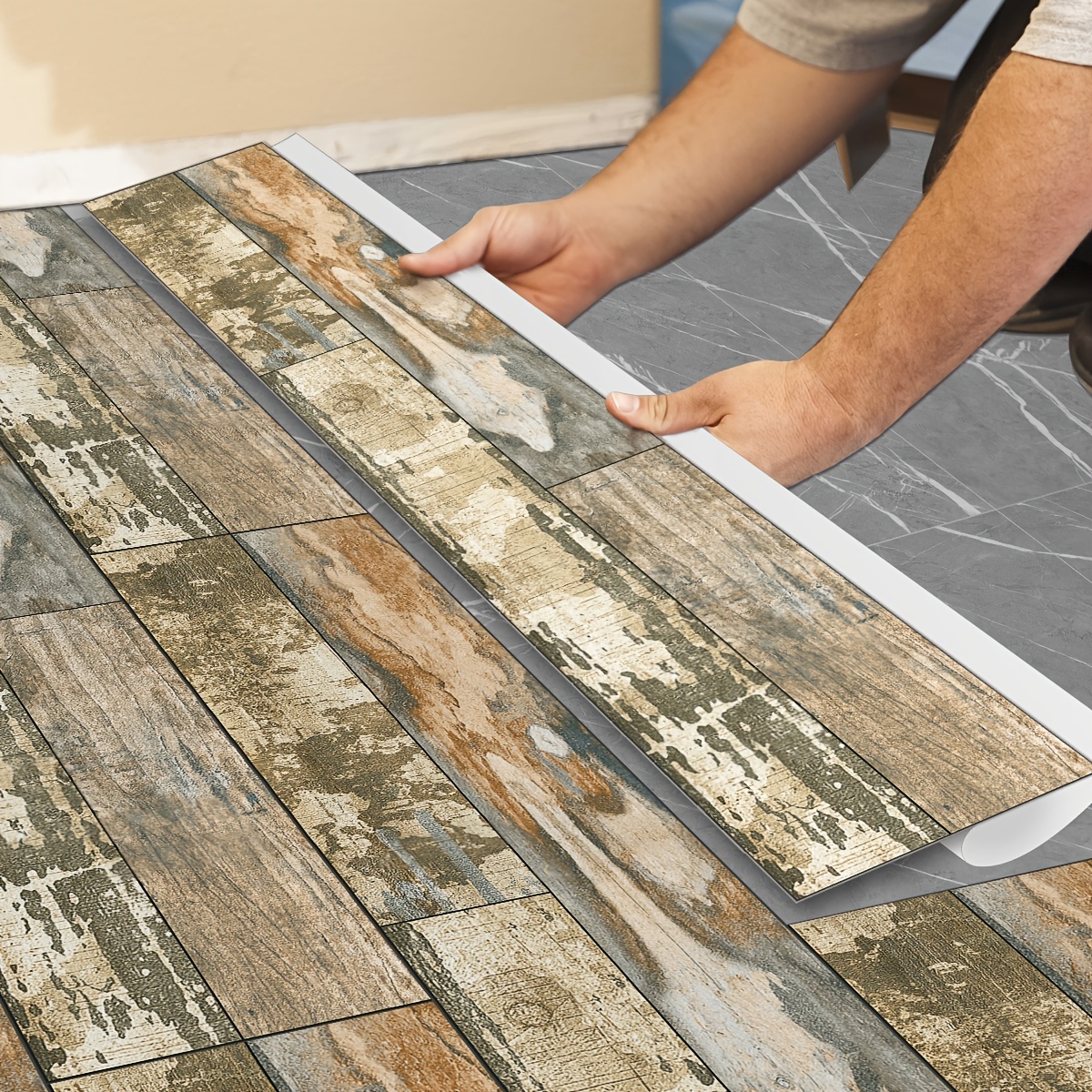 Wooden Grain Peel And Stick Floor Tiles Wall Tiles - Temu