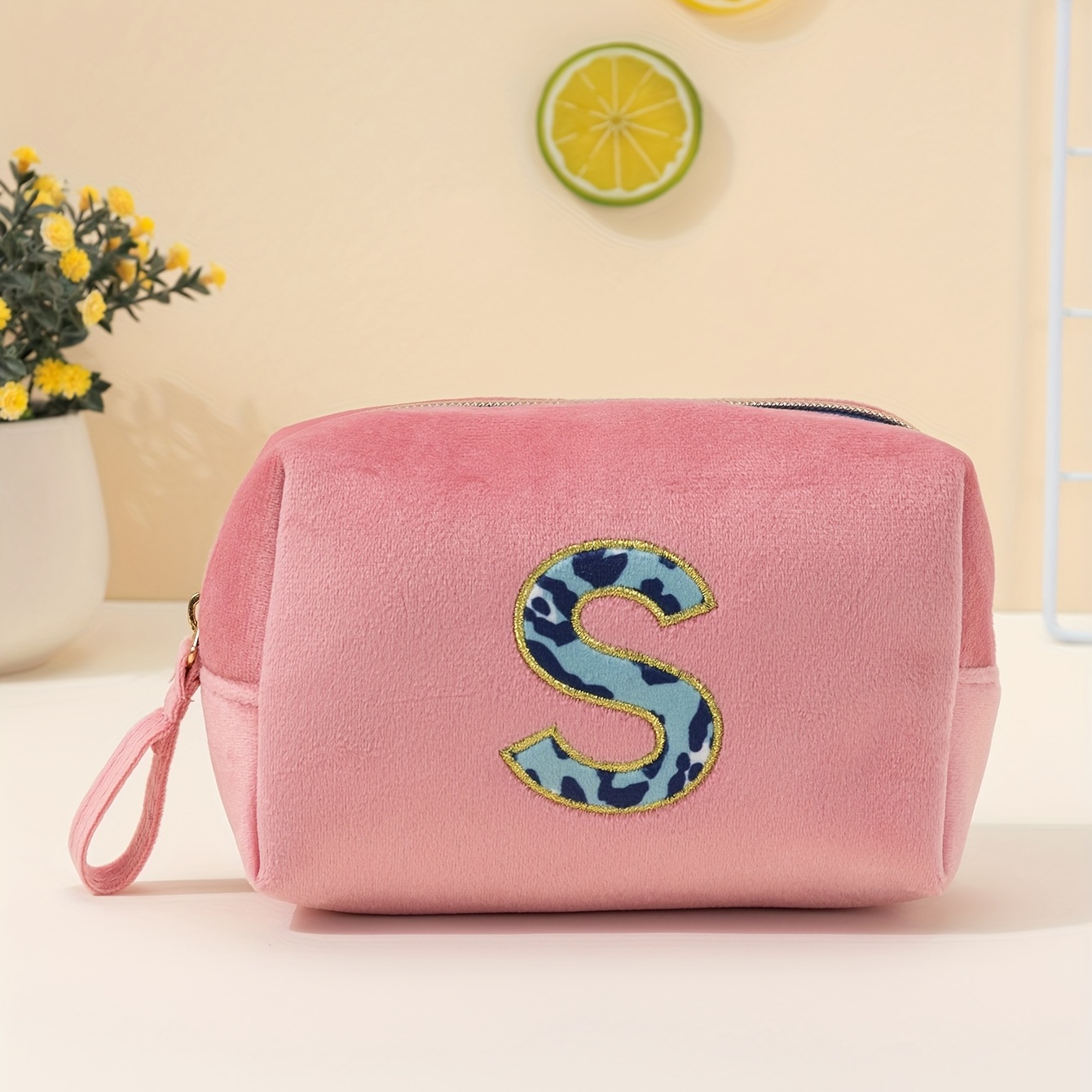 Letter Graphic Makeup Bag Cosmetic Organizer Toiletries Bag Makeup  Organizer Zip 