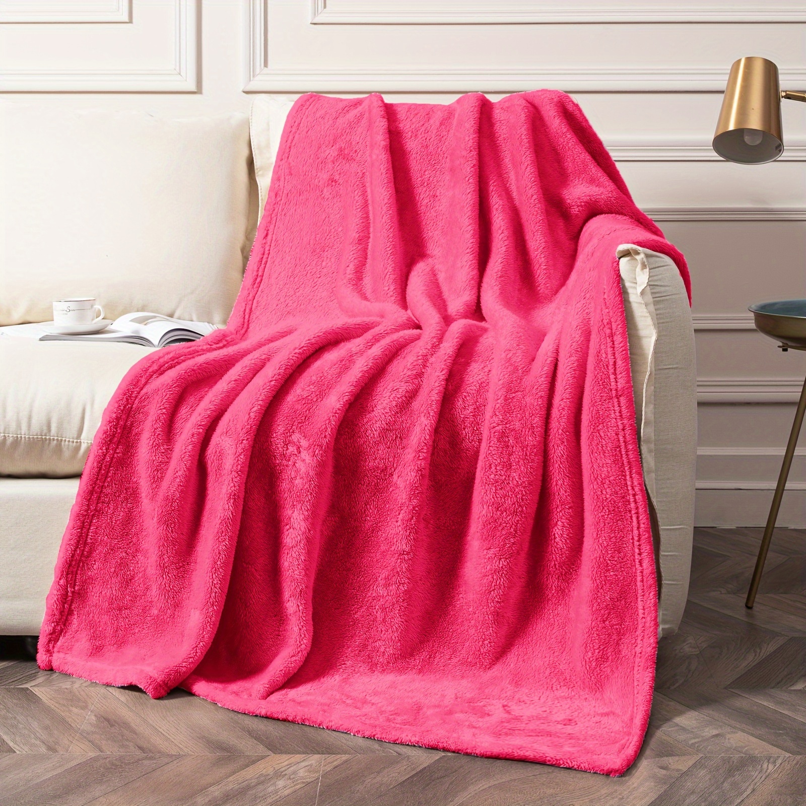 Plush Fleece Blanket - Temu Canada