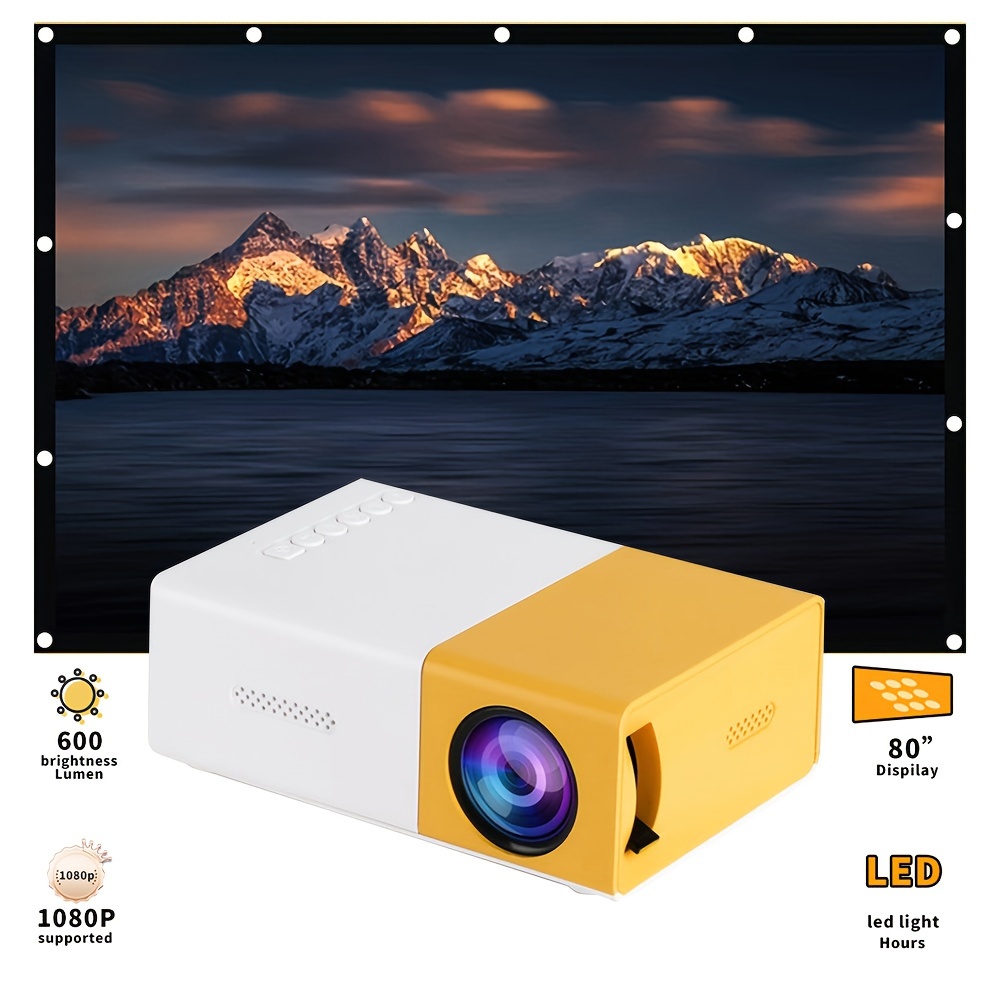 New Mini Portable Projector Home Theater Projector With - Temu Japan