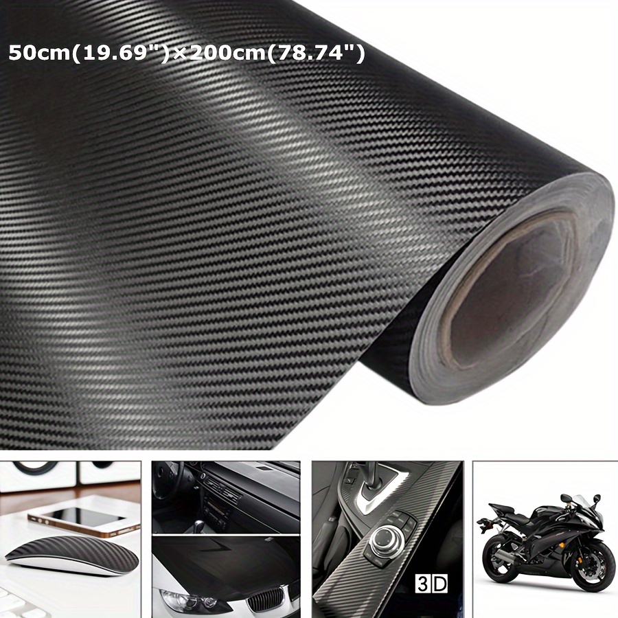 TRIXES 3D Autofolie Carbon-Vinylfolie 1500 mm x 300 mm - Auto