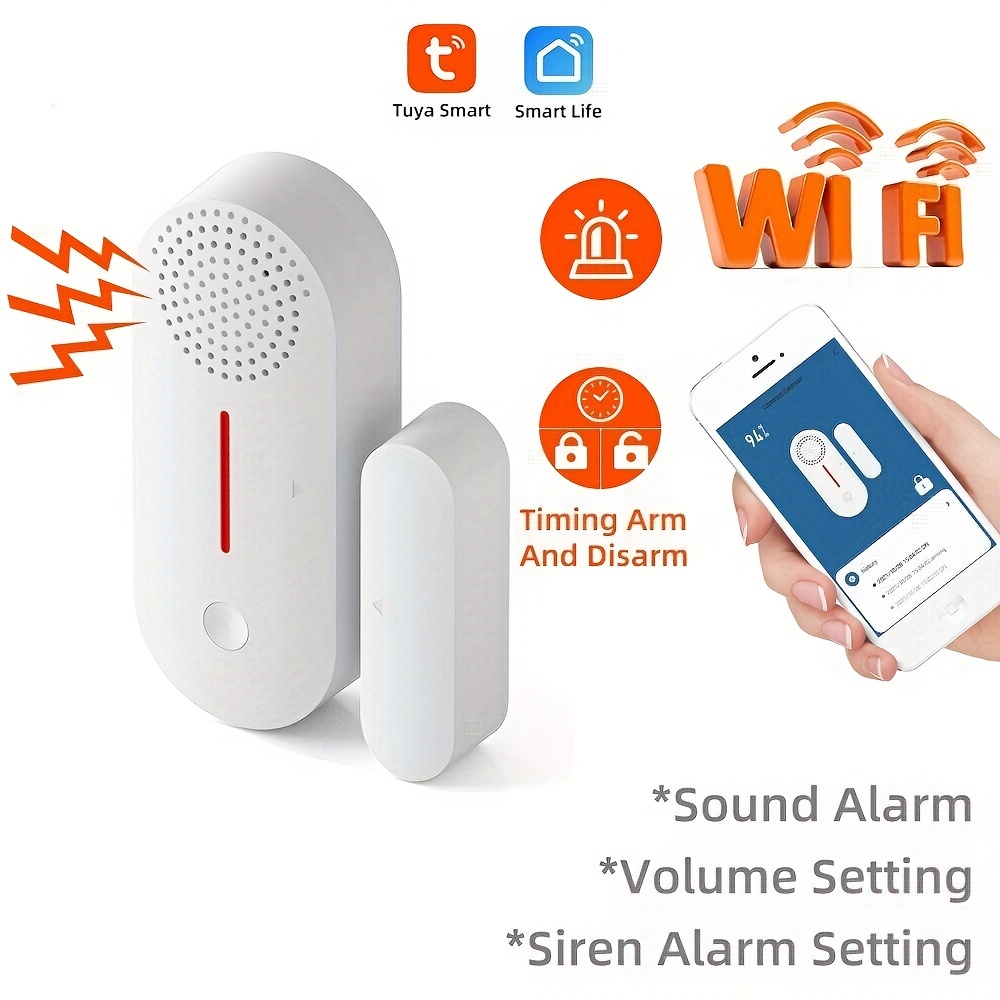 Tuya Zigbee Smart Siren Alarm For Home Security with Strobe Alerts Support  USB Cable Power UP Works With TUYA Smart Hub