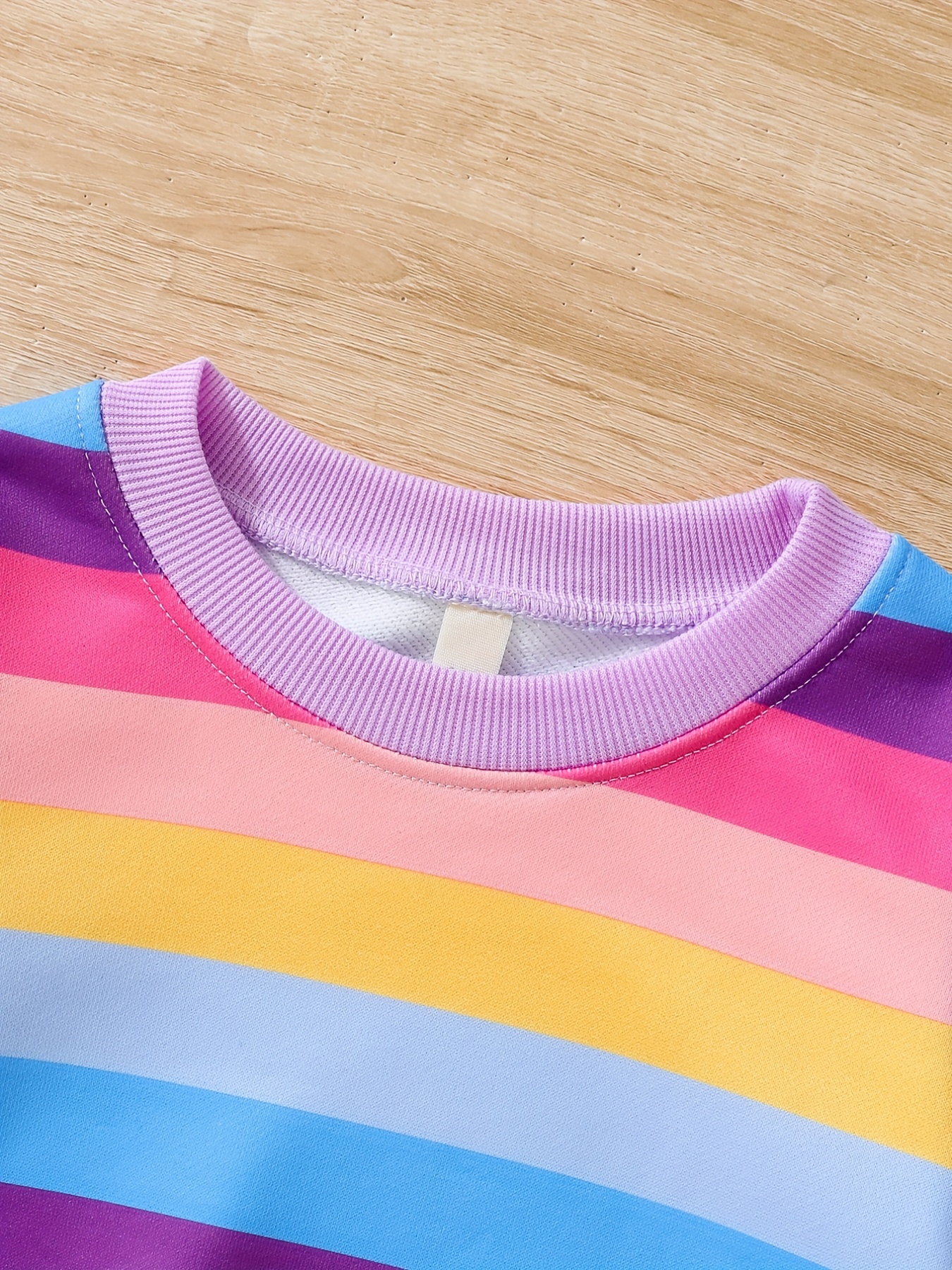 Rainbow stripe online sweatshirt