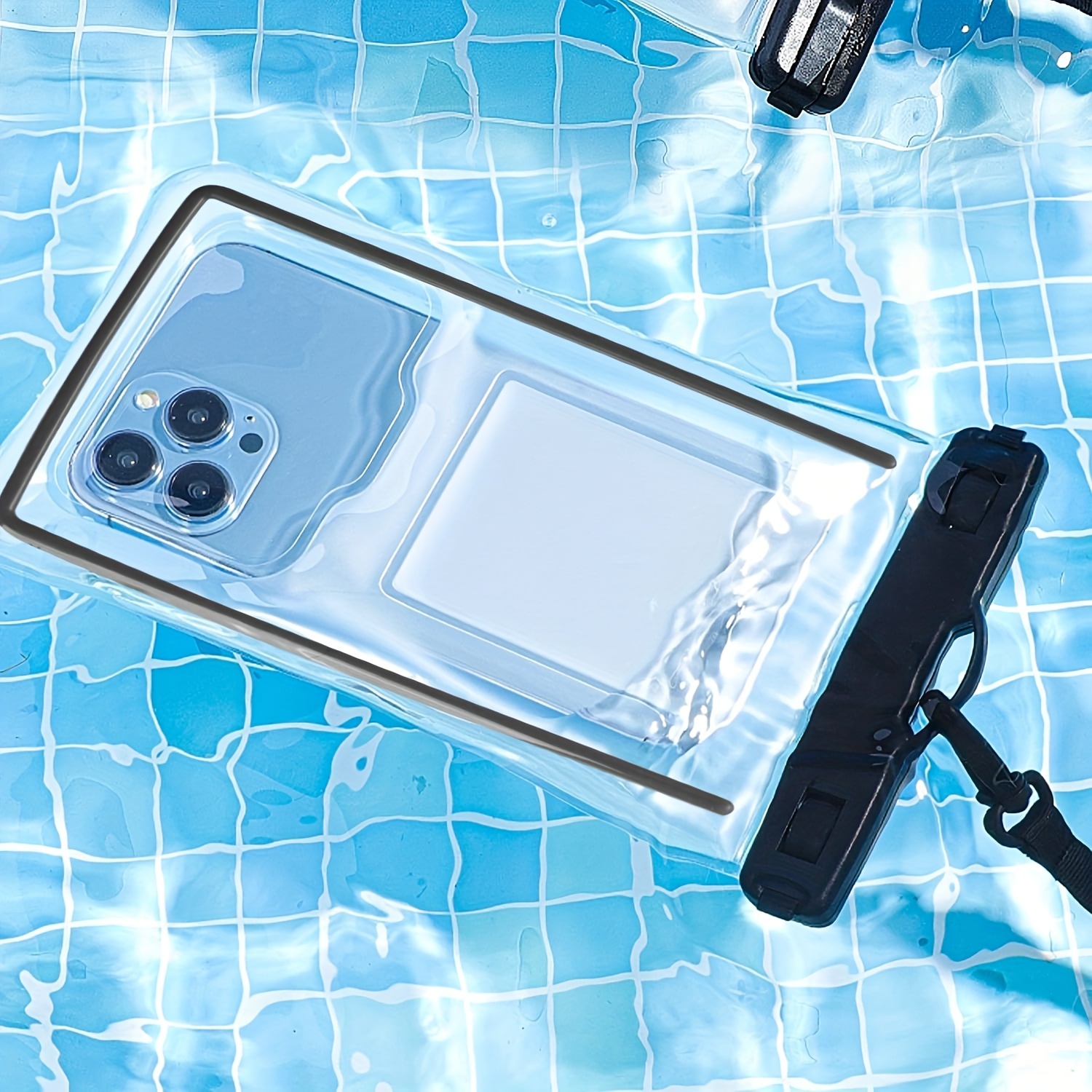 Floating Screen Touchable Waterproof Swim Dry Bag Phone Case For 7'' Cell  Phone