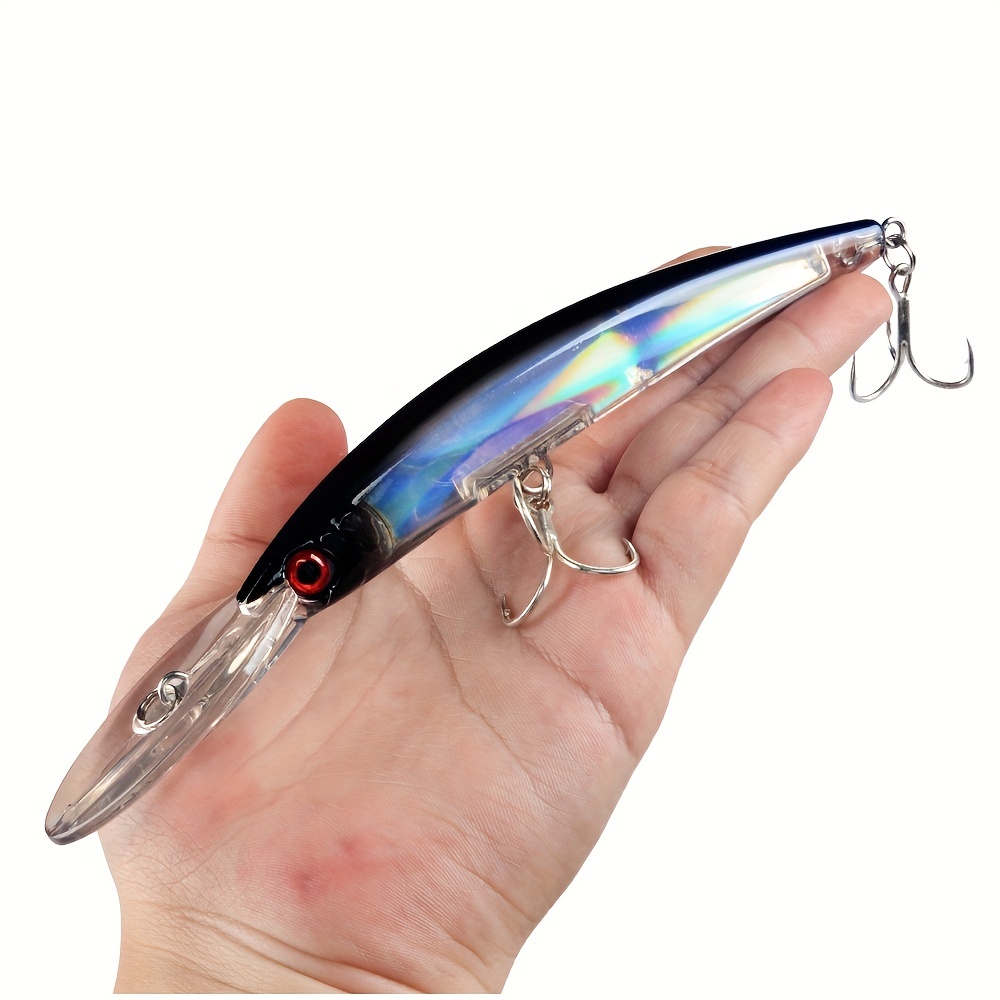 Bionic Minnow Fishing Lure Triple Hooks Realistic Design - Temu