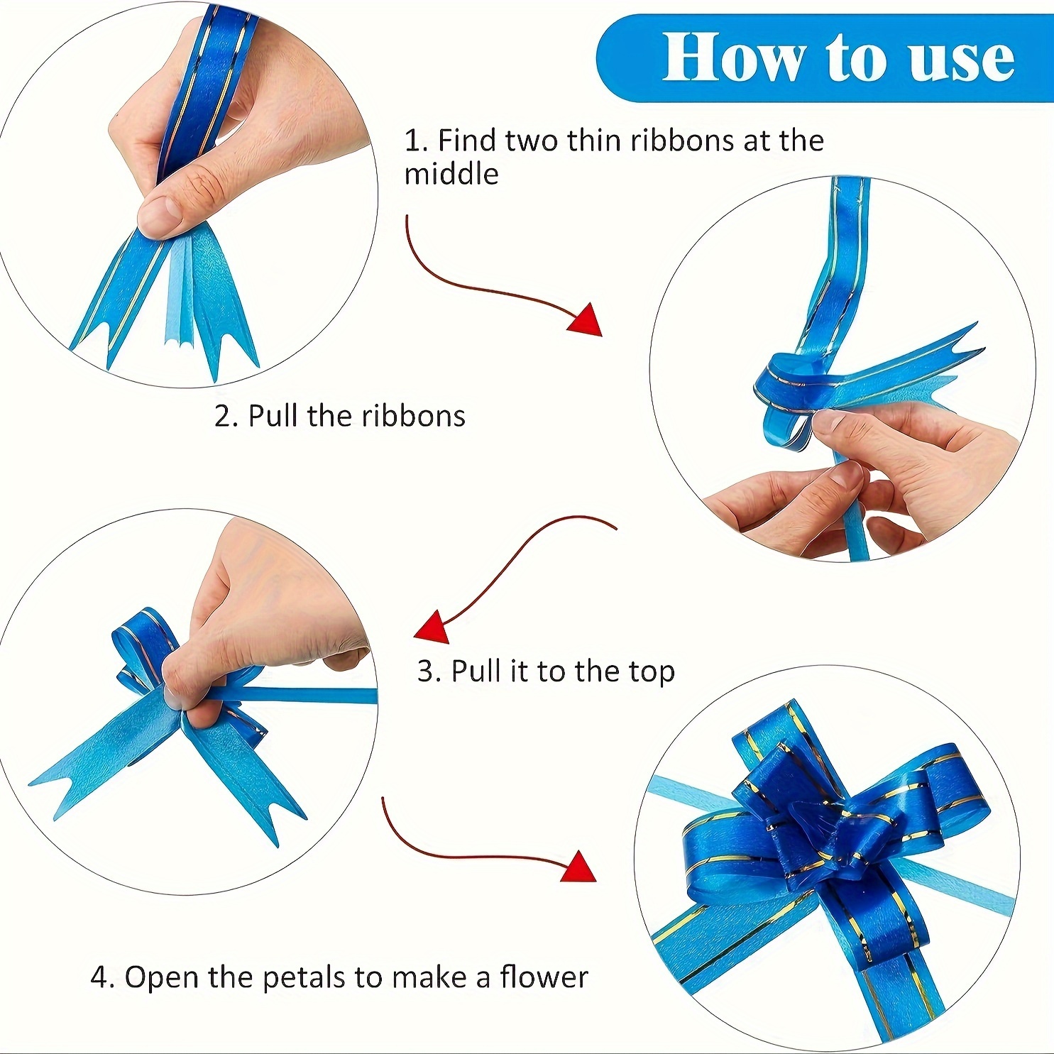 10 colors Small Pull Bows Gift Wrapping Perfect Weddings - Temu