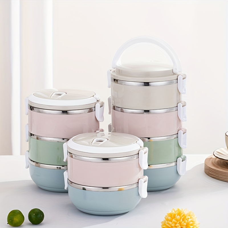 Lunch Box 304 Stainless Steel Food Grade Double Layer - Temu