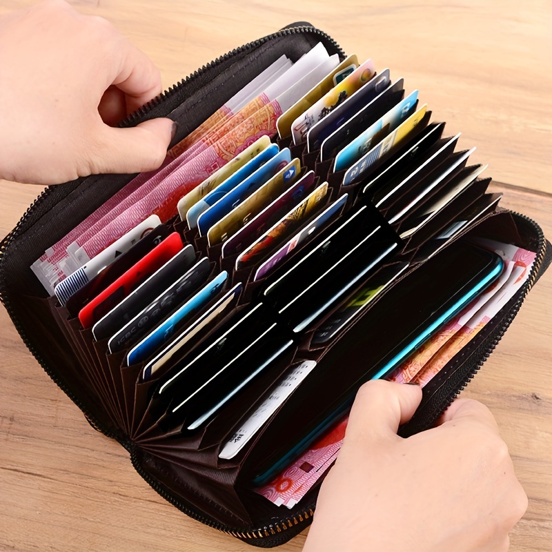 

Men's And Women's Long Card Bag Large Capacity Bank Card Sleeve Long Wallet Simple Card Holder Long Clutch Bag