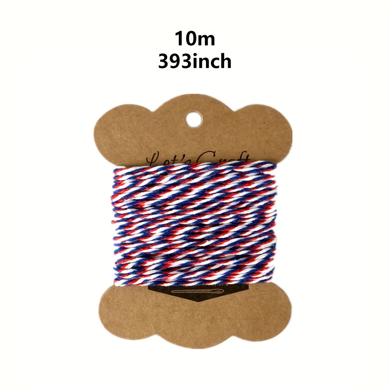 Christmas Cotton Twine Xmas Bakers Cotton String Rope Red - Temu