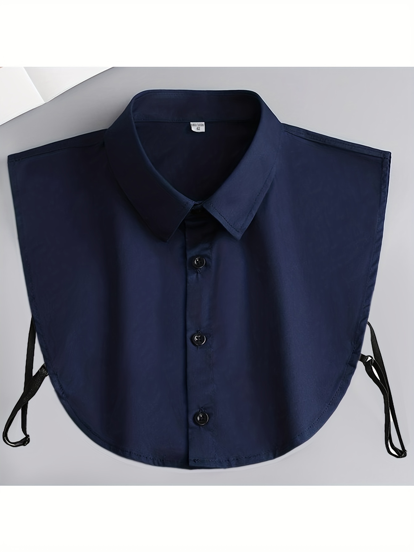 Elegant Fake Collar Shirt Men Offcial Formal False Collar Shirt Lapel