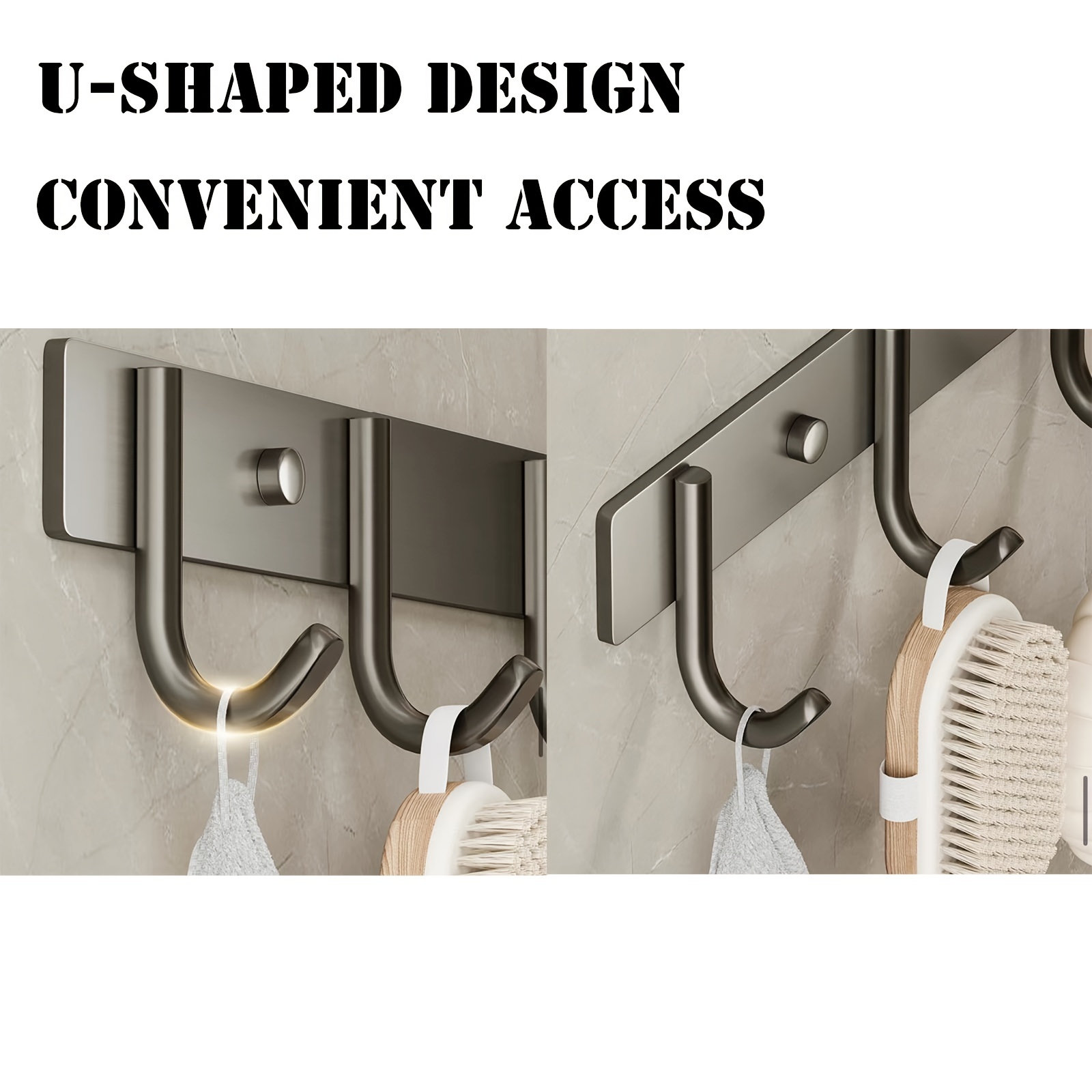 Towel hooks for back best sale of door