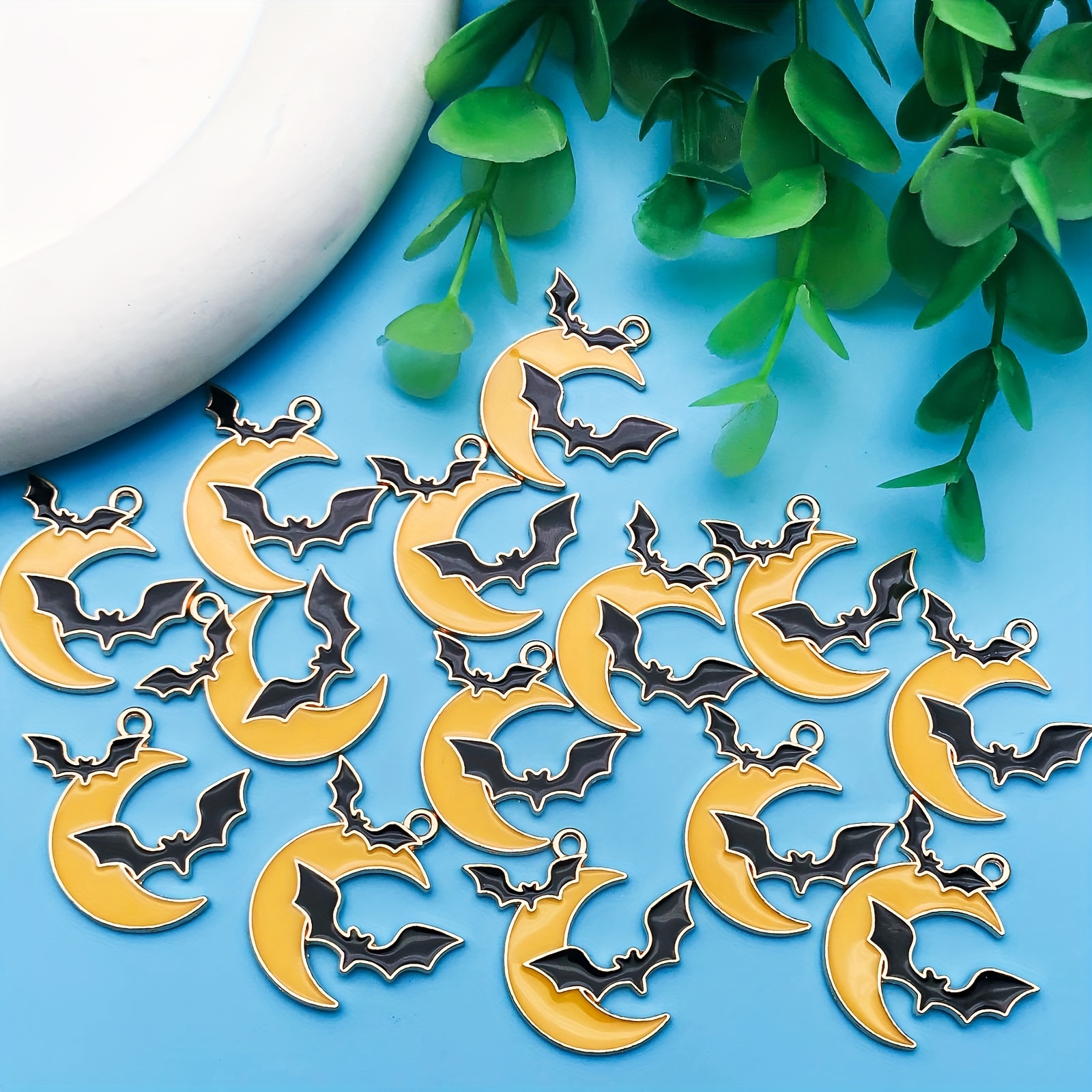 Lot Enamel Halloween Charms Cute Pumpkin Bat Ghost Charms Pendants For  Jewelry Making - Temu