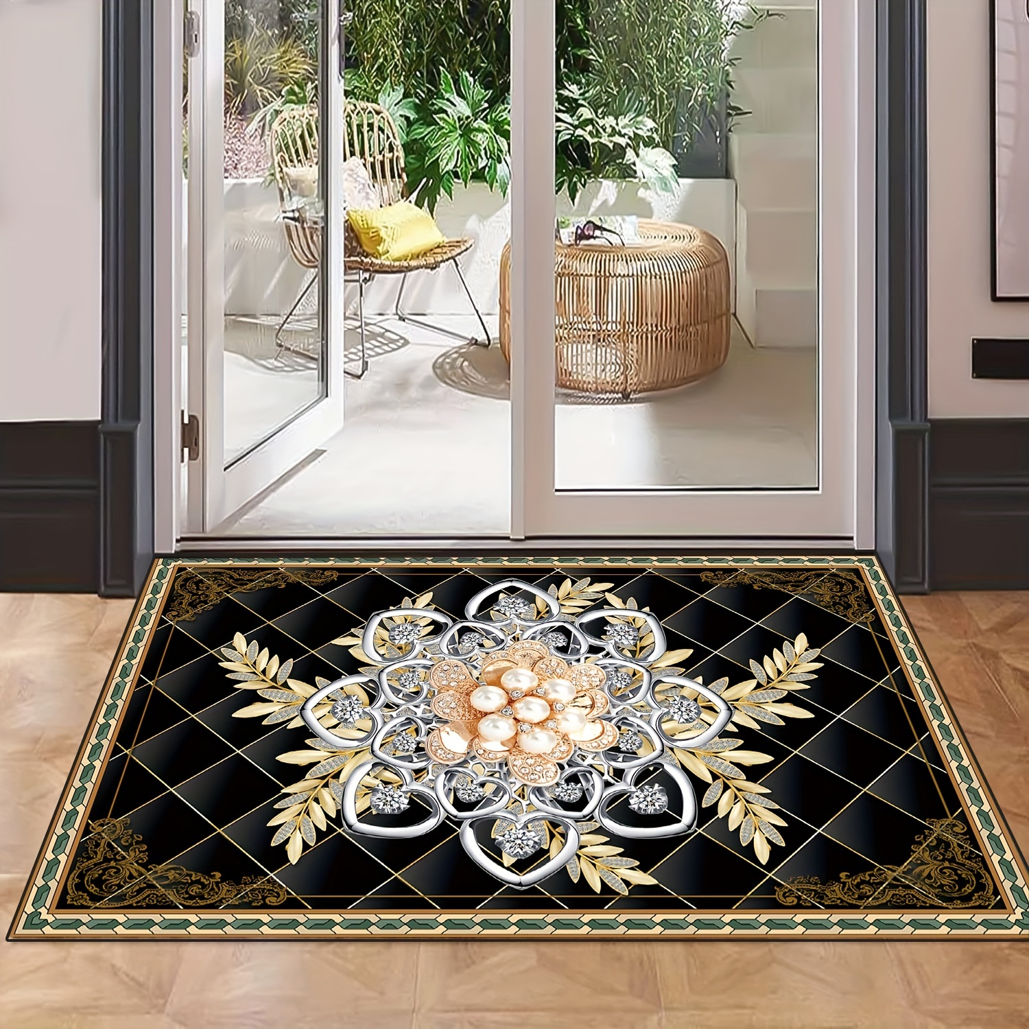 Boho Door Mat Indoor Doormat, Welcome Mat, Non-slip Floor Mat, Entryway  Rugs Home Decor Room Decor - Temu