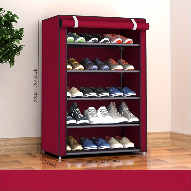 Metal Shoe Storage Rack Simple Installation Free Standing - Temu