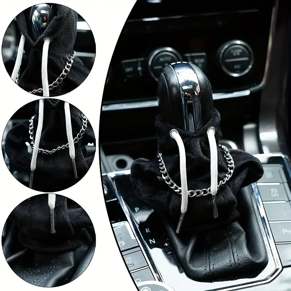 Cool Car Gear Shift Knob Sweater Hoodie Adjustable Car Accessories Interior