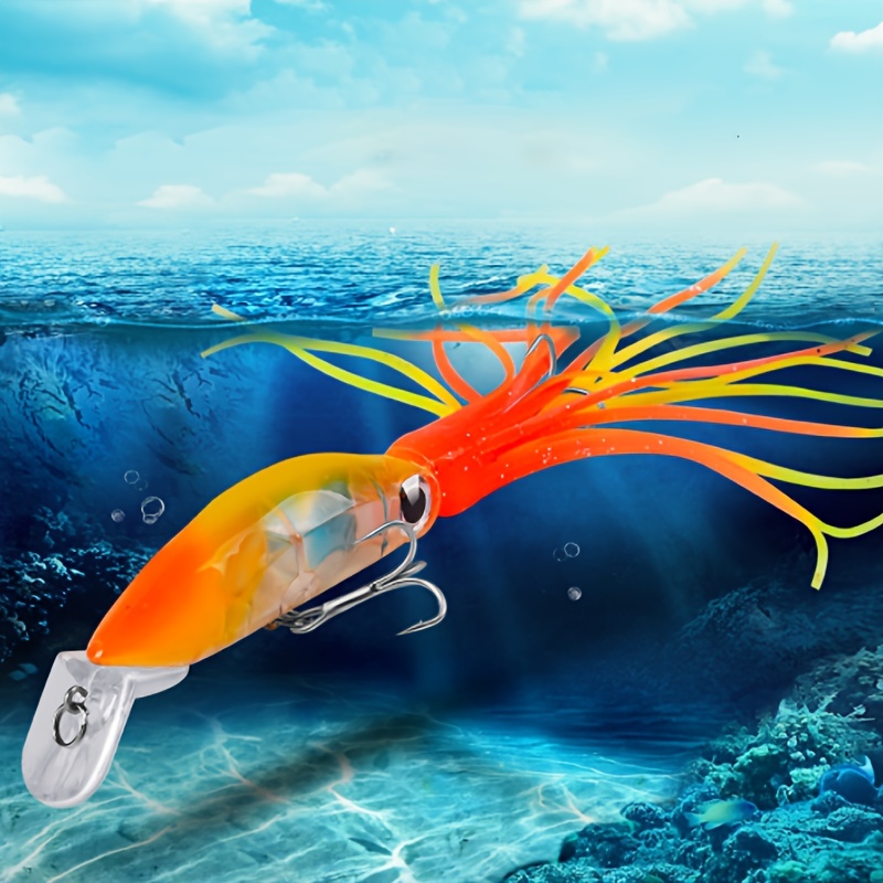 Artificial Bionic Squid Fishing Lure Plastic Wobbler Jigging - Temu Canada