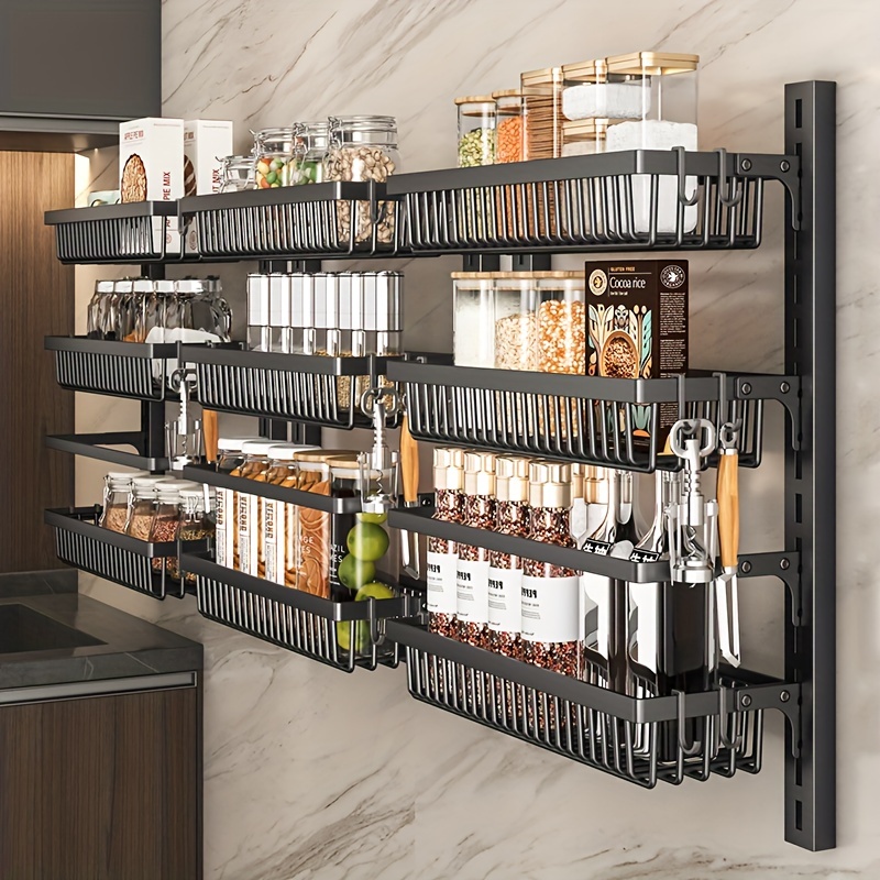 8 Tier Wall Mounted Pantry Rack Heavy Duty Door Organizer