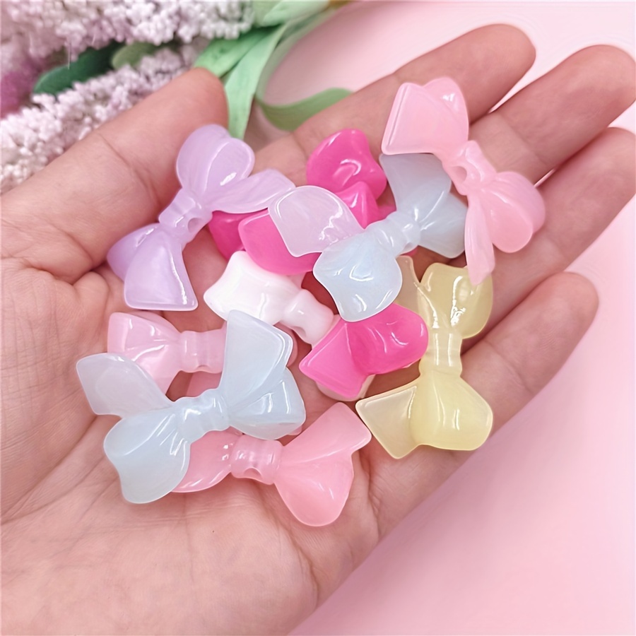 10pcs 33 X 24mm Acrylic Bowknots Beading Materials Beads