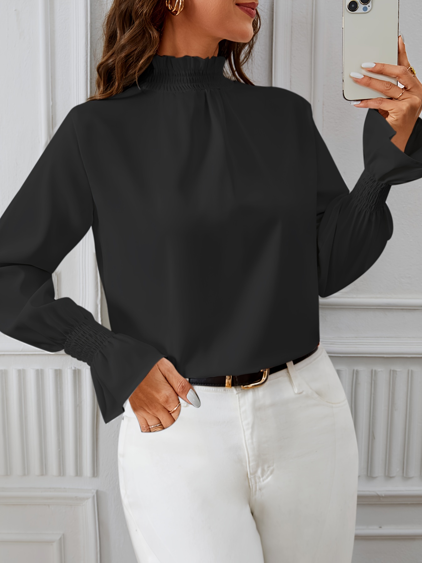 Simple hot sale black turtleneck