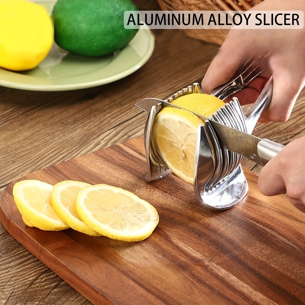 Tomato Slicer Tool Lemon Cutter Tool Lemon Slicer Holder - Temu