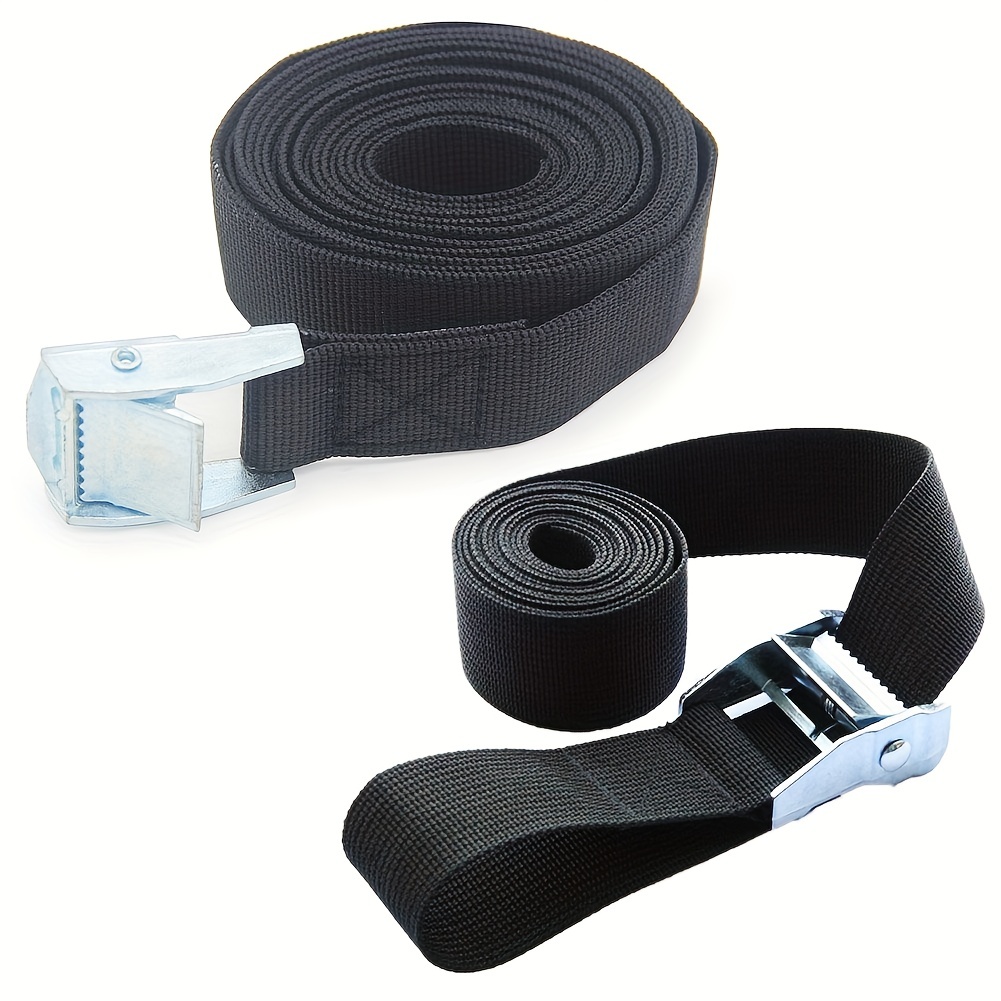 6pcs Cargo Binding Belt Zinc Alloy Press Buckle Belt Tire Tensioner Belt  Tightening Belt Fixed Belt Baggage Tightening Belt