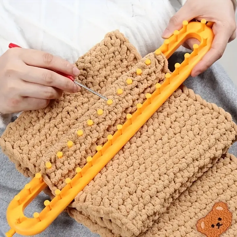 Knitting Loom Scarf Weaving Board Looming Kit DIY Tools 