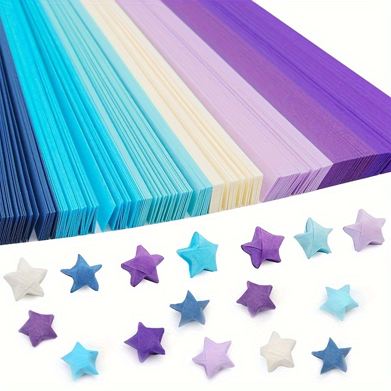  1080 Sheets Star Origami Paper Green Solid Color