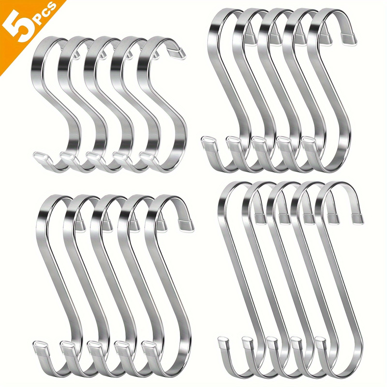 S shaped Hanging Metal Hooks Metal S shaped Hooks Safety - Temu