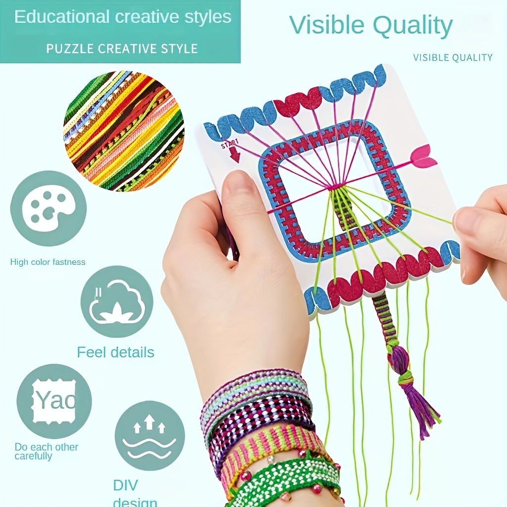 

Diy Charm Bracelet Making Kit - Beading Woven Bracelet, Perfect Christmas Gift Birthday Festival Set For Girls Who Love Crafting Enhance Hands-on Skills
