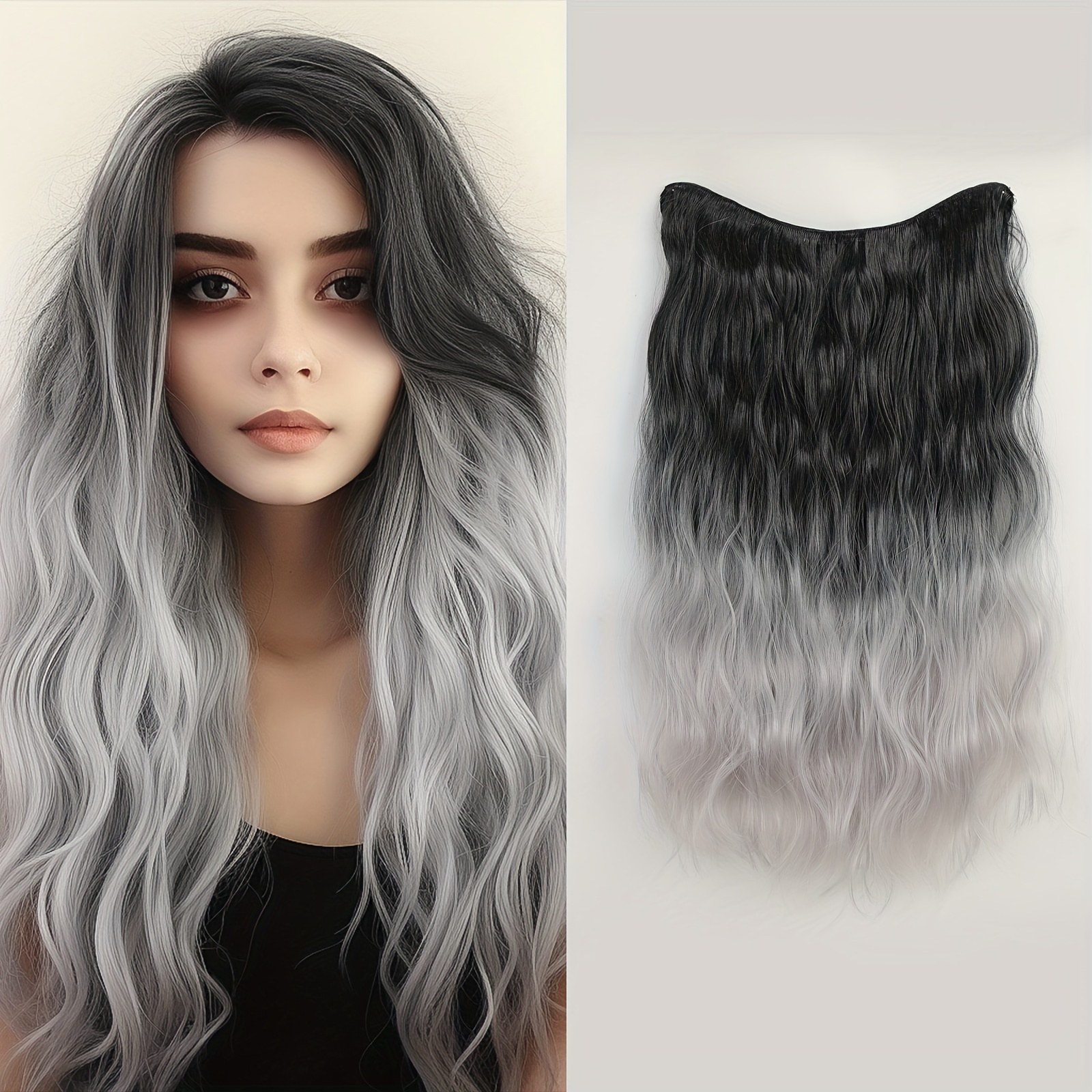 Curly clip in hair extensions cheap ombre