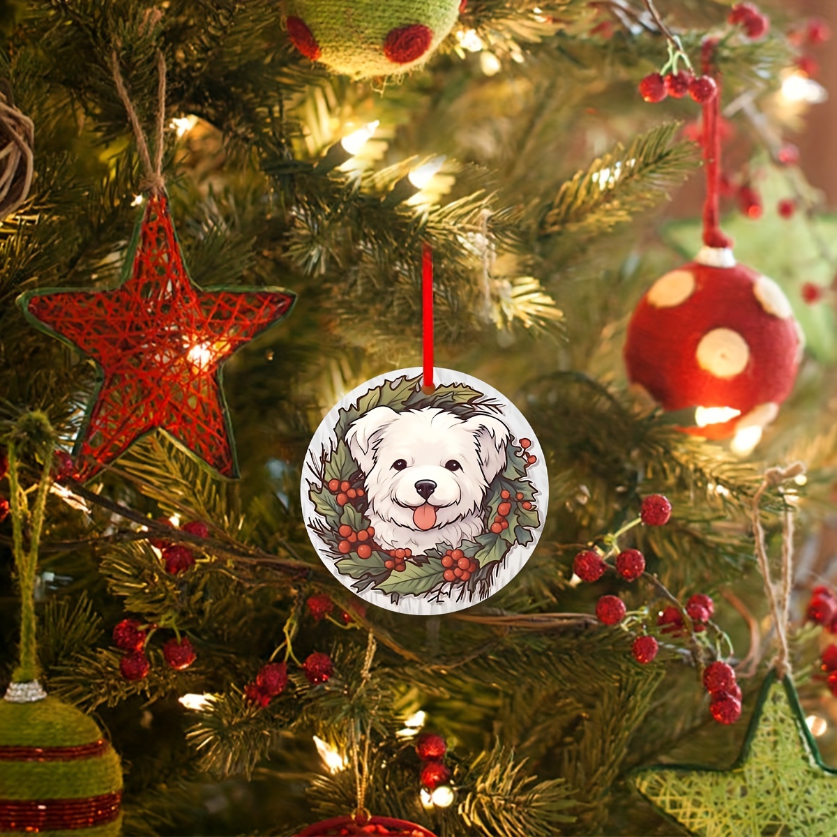  Christmas Tree Ornaments Decorations Outdoor Sitting Moon On  The Animals Wood Xmas Tree Hanging Decoration Ornament Winter 2023 for  Christmas Tree Outdoor Indoor Home Decor Gifts Clearance : Home & Kitchen
