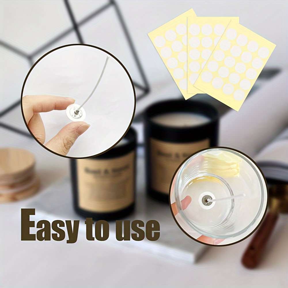 Candle Wick Stickers Candle Making Stickers Heat Resistant - Temu