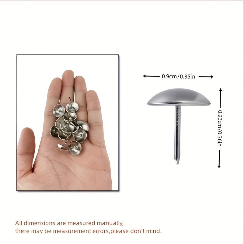 Golden Silvery Decorative Thumb Tacks Pushpins For Photos - Temu