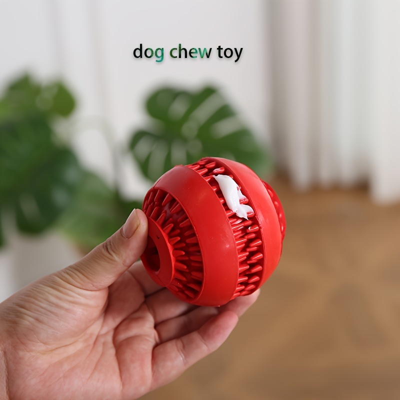 Dog Toys Leakage Ball Dog Balls Dog Toys For Aggressive Chewers Large Breed,  Nearly Indestructible Squeaky Dog Chew Toys For Large Dogs, Natural Rubbe