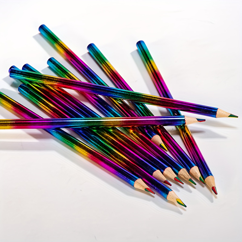 Rainbow Crayons, Colored Pencils, School Supplies