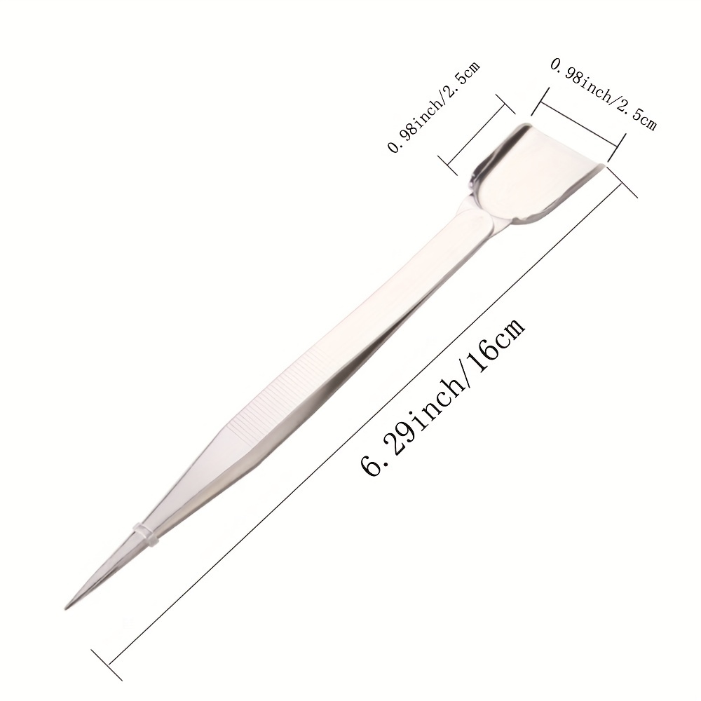 Stainless Steel Handy Tweezer With Scoop Pointed Tips - Temu