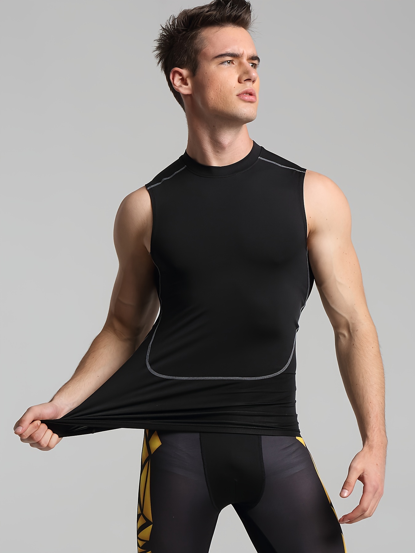 Men's Basketball Sports Vest Tight fitting Fitness Track - Temu